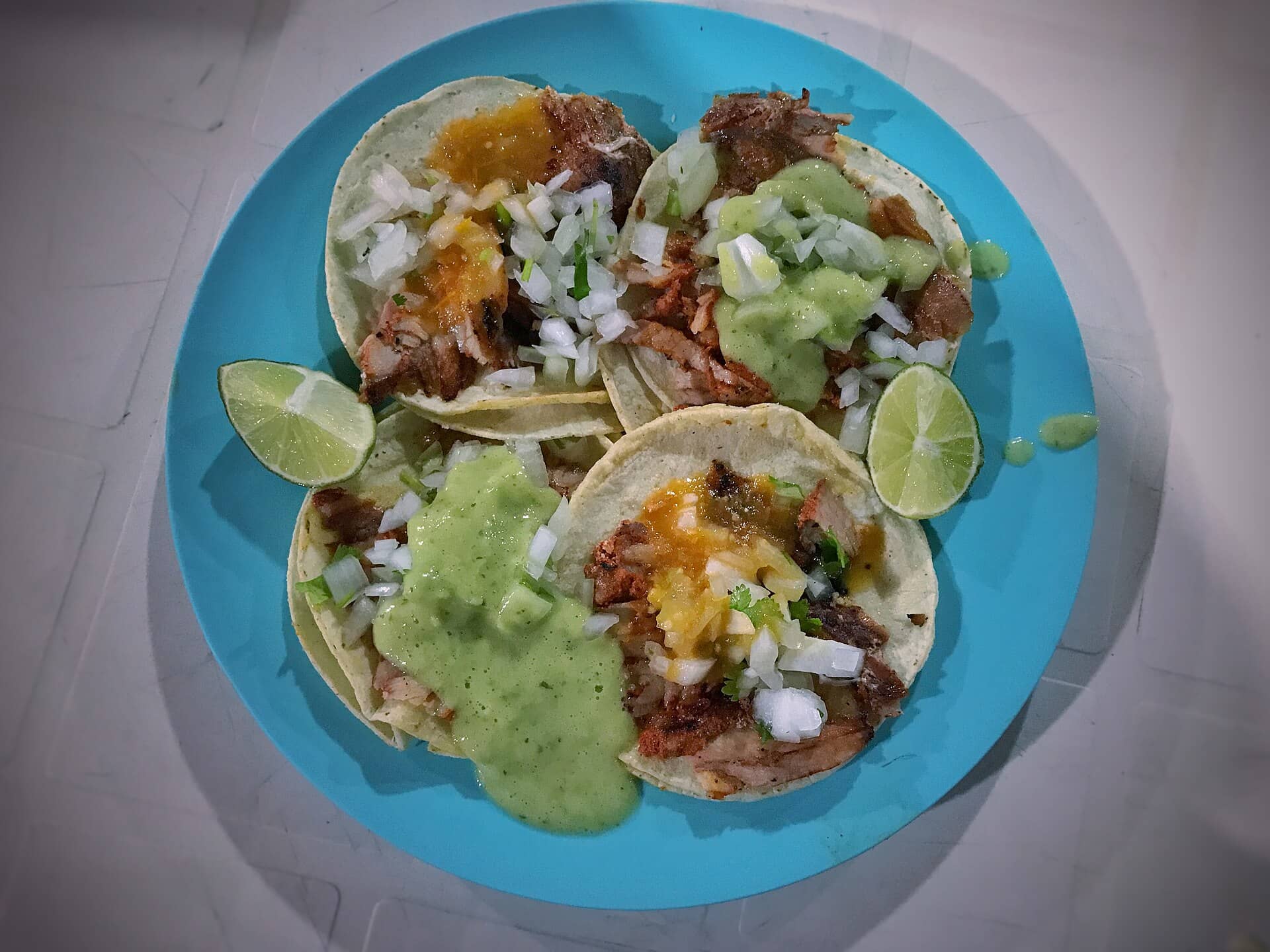 Tacos al pastor, prato popular de rua na Cidade do México
