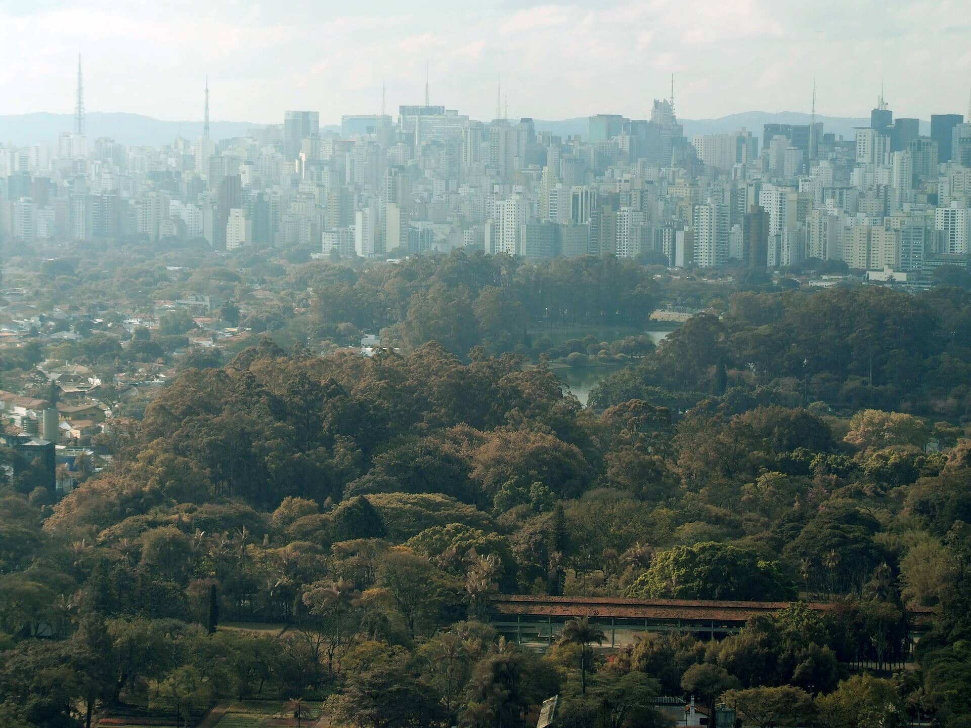 Vista da Avenida Paulista, em São Paulo