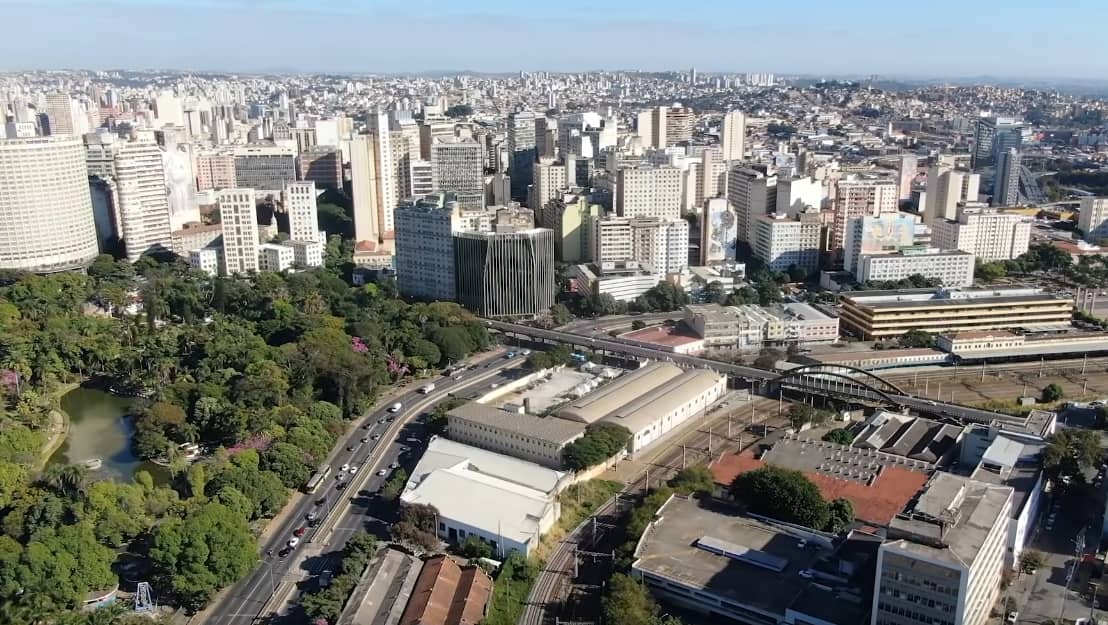 Vista da cidade de Belo Horizonte, uma das cidades mais populosas do Brasil