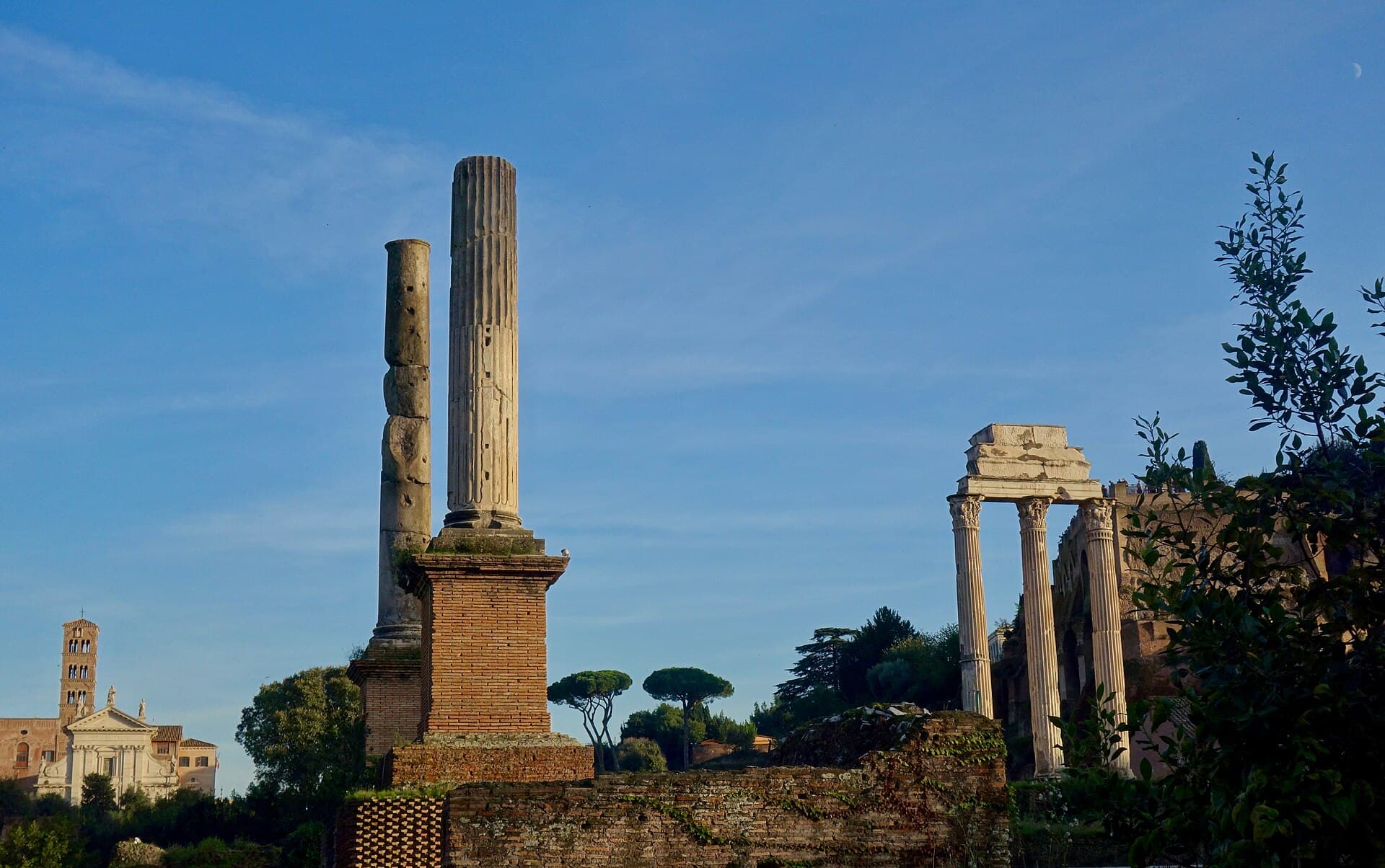 Ruínas do Fórum Romano, em Roma