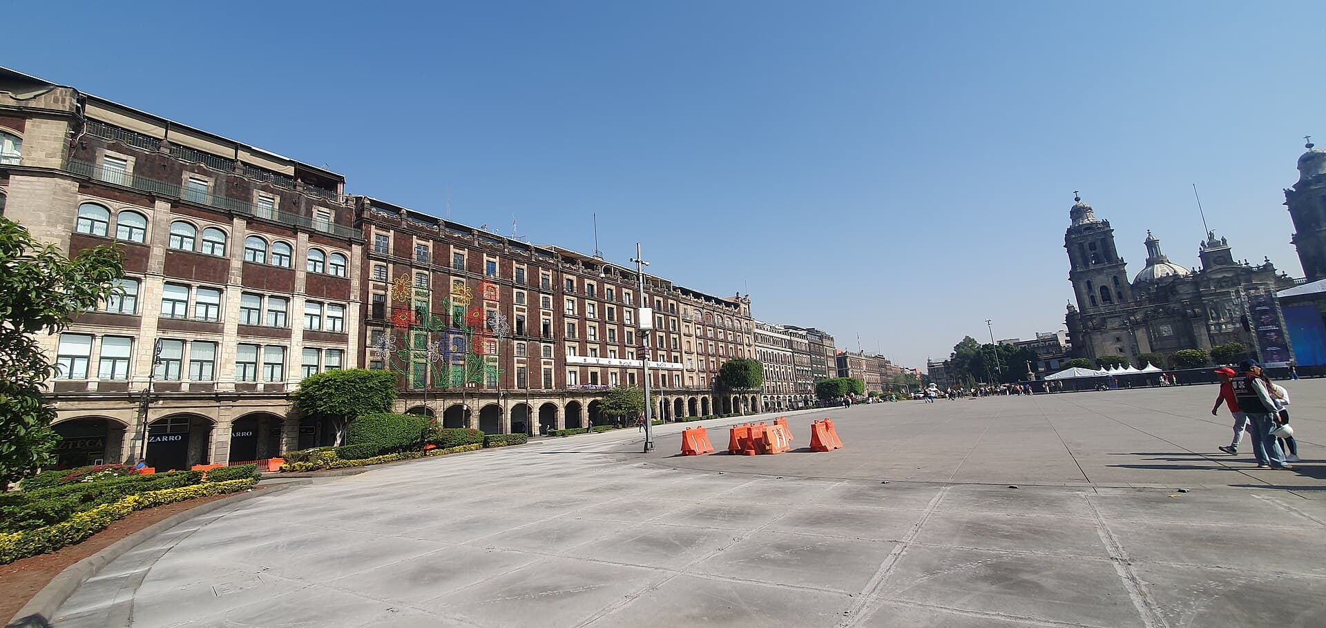 Vista do Zócalo, praça central da Cidade do México