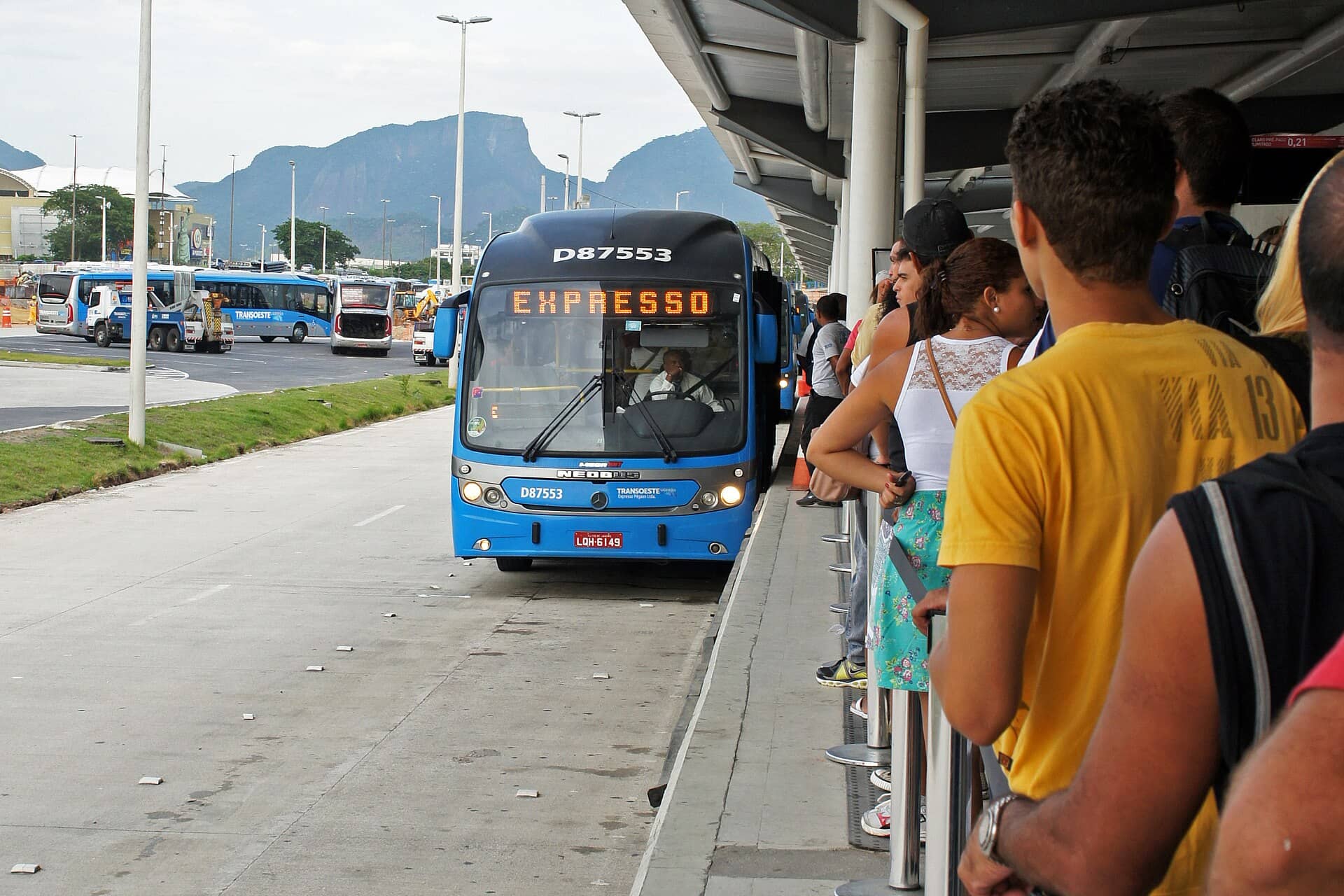 Estação do BRT Transoeste, no Rio de Janeiro